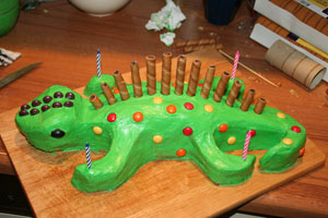 dinosaurus taart